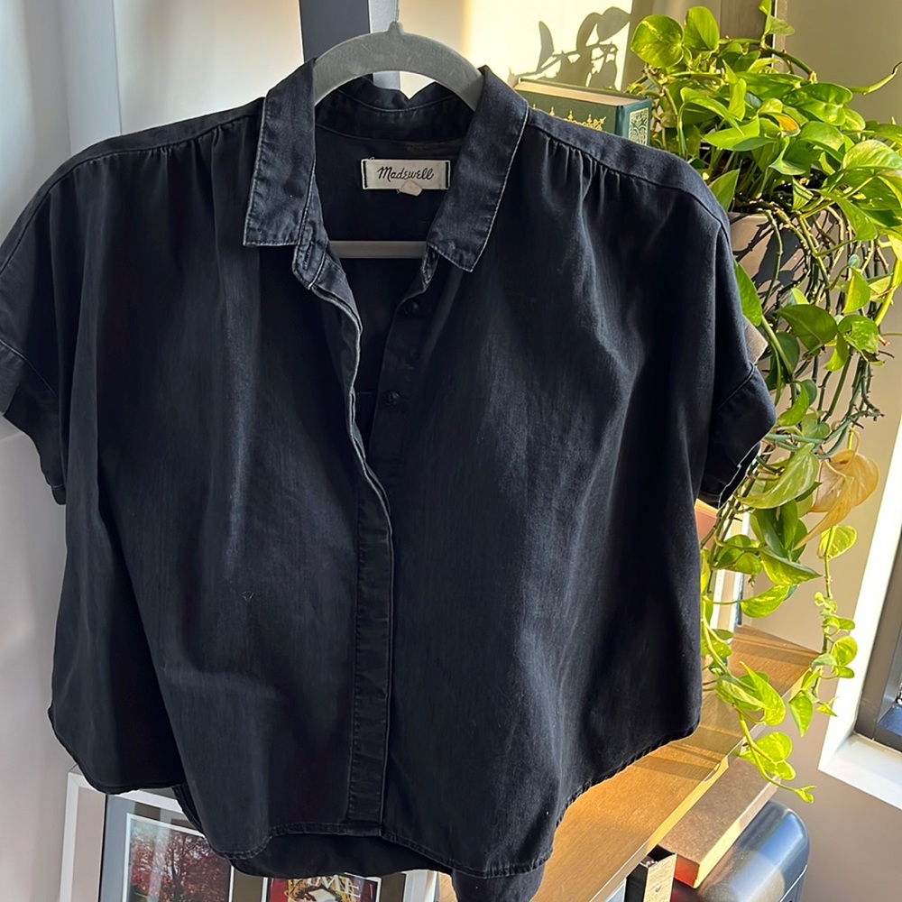 Black madewell blouse / tee